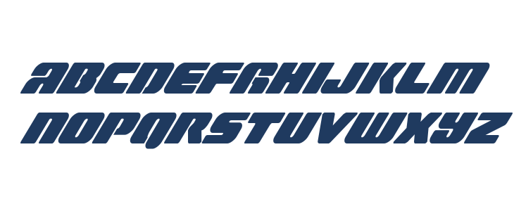 Capricus Condensed Italic Lowercase