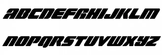 Capricus Condensed Italic Schriftart Kleinbuchstaben