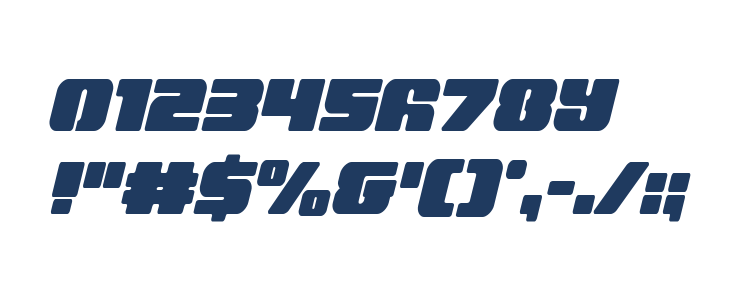 Capricus Condensed Semi-Straight Other Characters