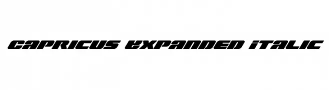 Capricus Expanded Italic 