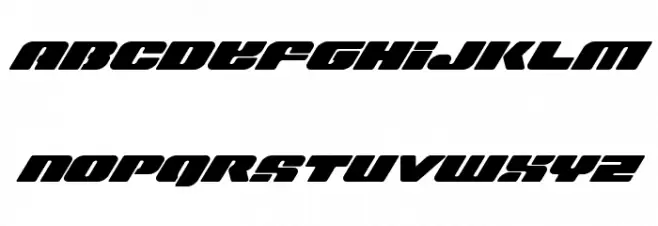 Capricus Expanded Italic خط أحرف كبيرة