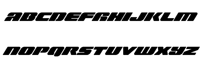Capricus Expanded Italic Font LOWERCASE