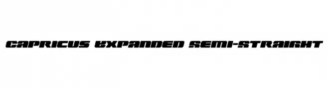 Capricus Expanded Semi-Straight  Frei Schriftart Herunterladen