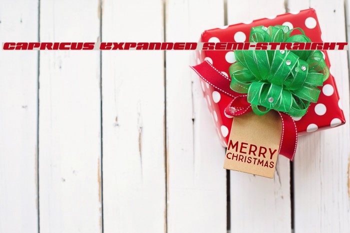 Capricus Expanded Semi-Straight Font examples