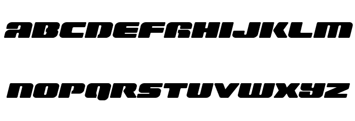 Capricus Expanded Semi-Straight Font LOWERCASE