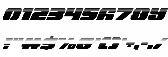 Capricus Gradient Font OTHER CHARS