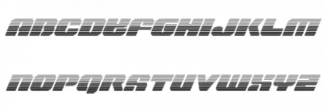 Capricus Gradient Schriftart Groß
