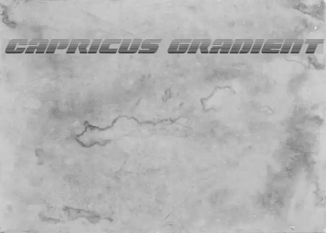 Capricus Gradient Font examples