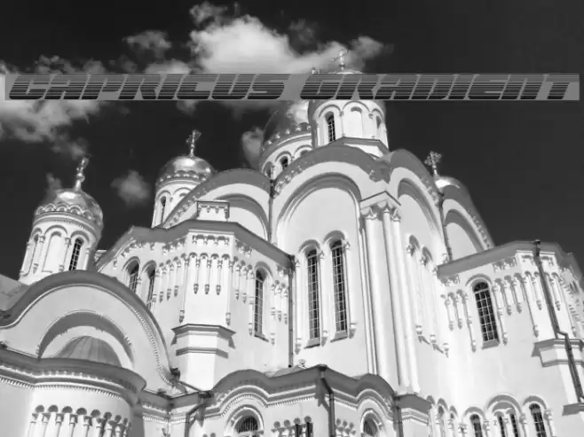 Capricus Gradient Font examples