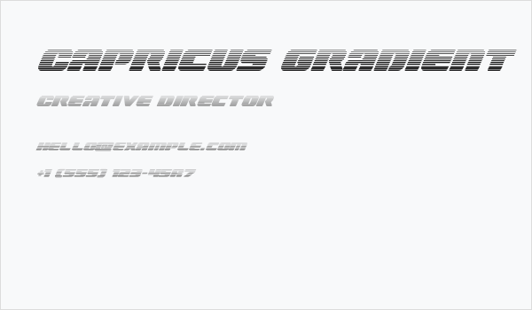 Capricus Gradient Business Card