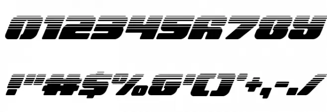 Capricus Halftone Font OTHER CHARS