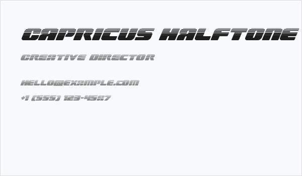 Capricus Halftone Business Card