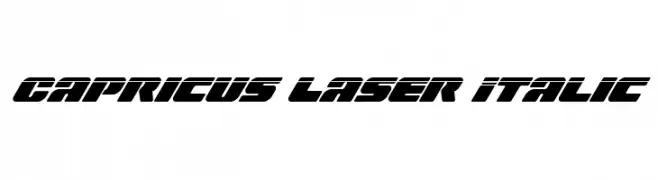 Capricus Laser Italic  Descarca Fonturi Gratis