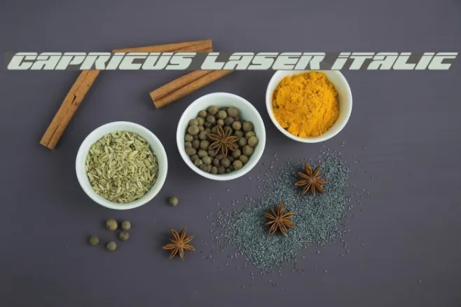 Capricus Laser Italic Example 3