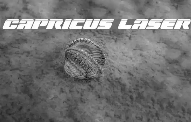 Capricus Laser Font examples