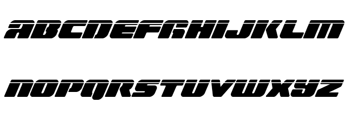 Capricus Laser Font LOWERCASE