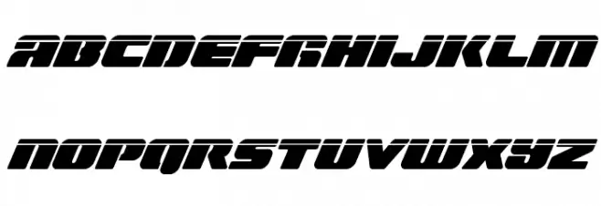 Capricus Laser Font LOWERCASE
