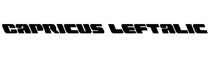 Capricus Leftalic  नि: शुल्क फ़ॉन्ट्स डाउनलोड