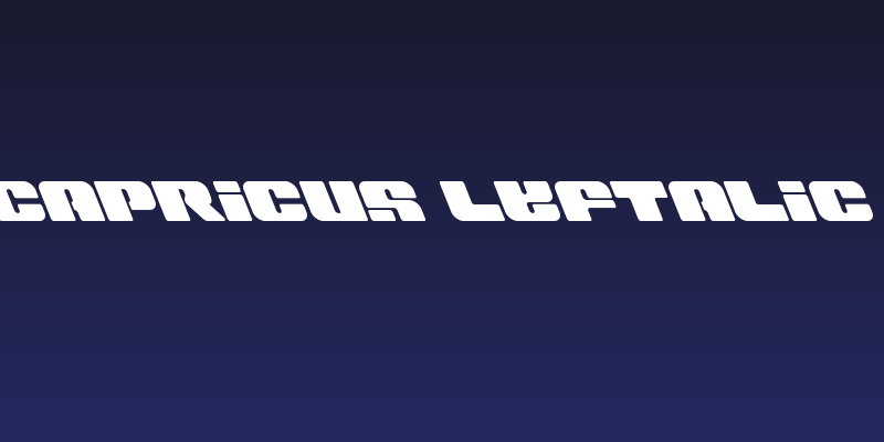 Capricus Leftalic Social Header
