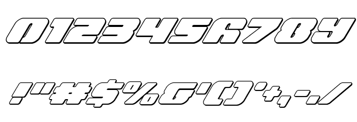 Capricus Outline Italic Font OTHER CHARS