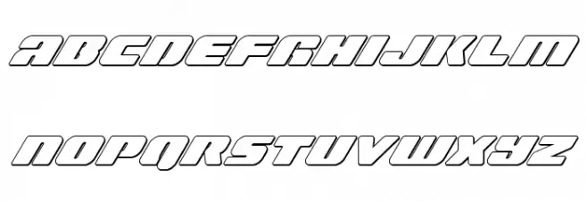 Capricus Outline Italic Fuentes MINÚSCULAS