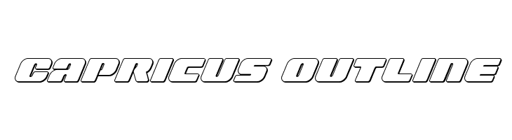 Capricus Outline  font caratteri gratis
