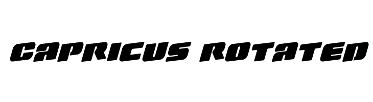 Capricus Rotated  フリーフォントのダウンロード