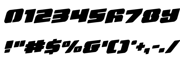 Capricus Rotated Font OTHER CHARS
