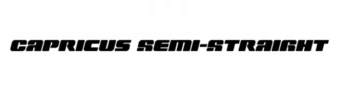 Capricus Semi-Straight  नि: शुल्क फ़ॉन्ट्स डाउनलोड