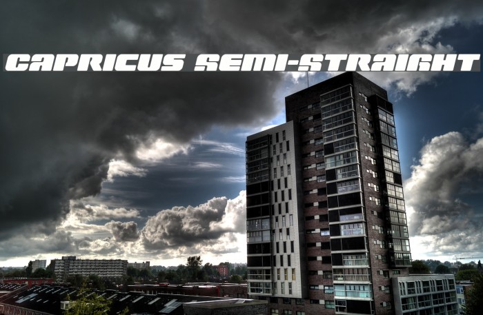Capricus Semi-Straight Font examples