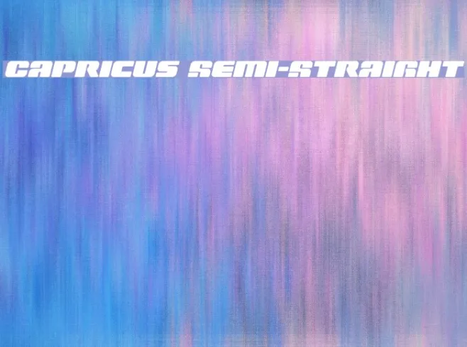 Capricus Semi-Straight Example 3