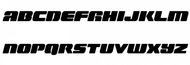 Capricus Semi-Straight Schriftart Kleinbuchstaben
