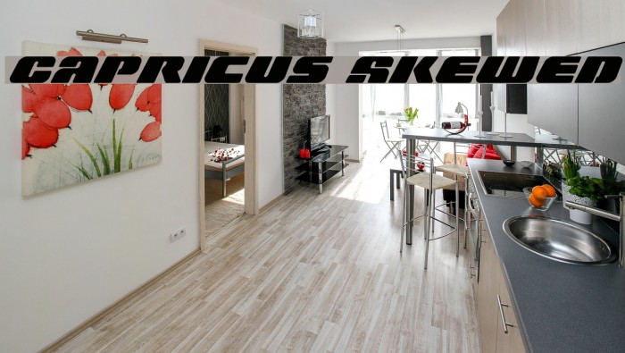 Capricus Skewed Font examples