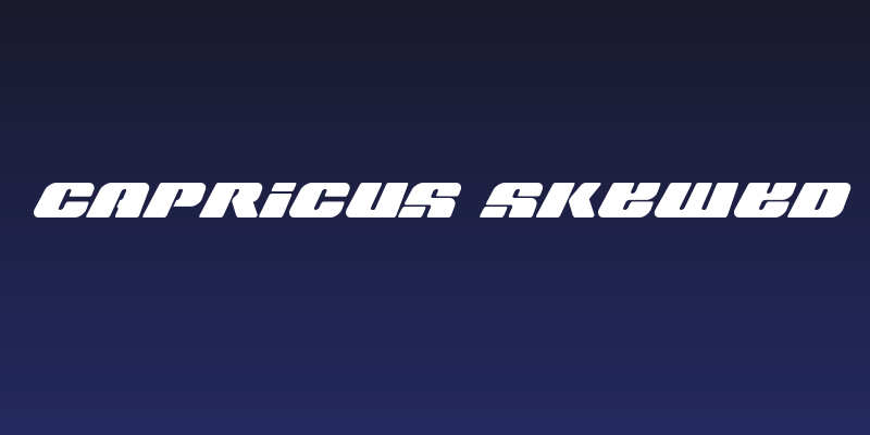 Capricus Skewed Social Header