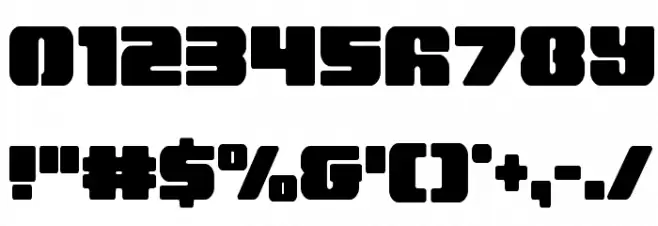 Capricus Straight Condensed Font OTHER CHARS