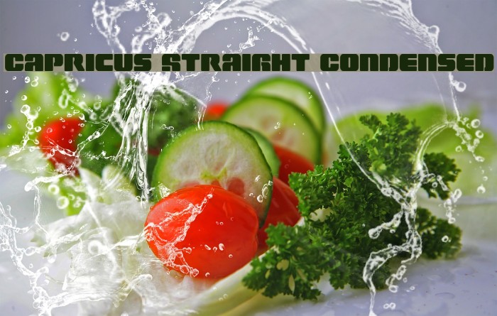 Capricus Straight Condensed Font examples
