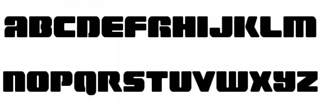 Capricus Straight Condensed Font LOWERCASE