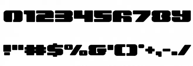 Capricus Straight Expanded Font OTHER CHARS