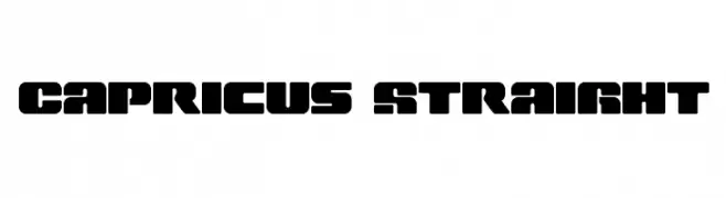 Capricus Straight  Frei Schriftart Herunterladen