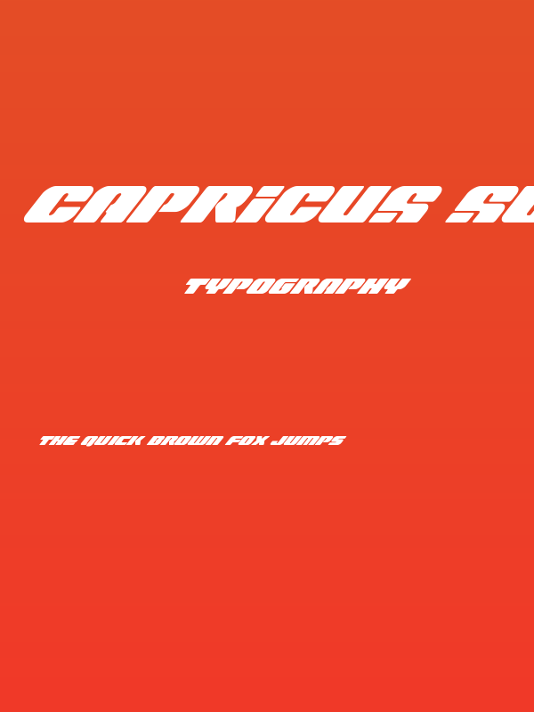Capricus Super-Italic Poster