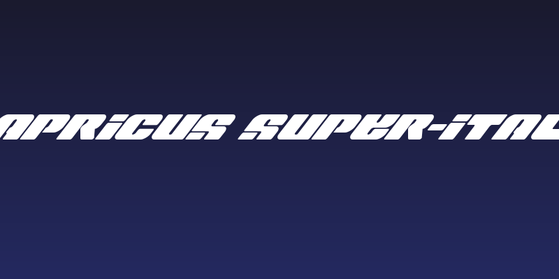 Capricus Super-Italic Social Header