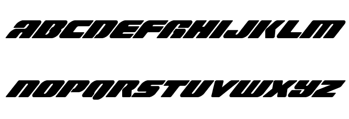 Capricus Super-Italic Font LOWERCASE