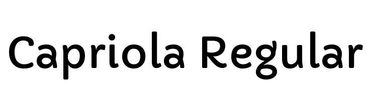 Capriola Regular Font