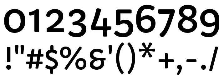 Capriola Regular Font OTHER CHARS