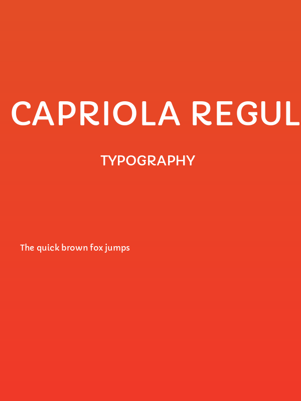 Capriola Regular Poster