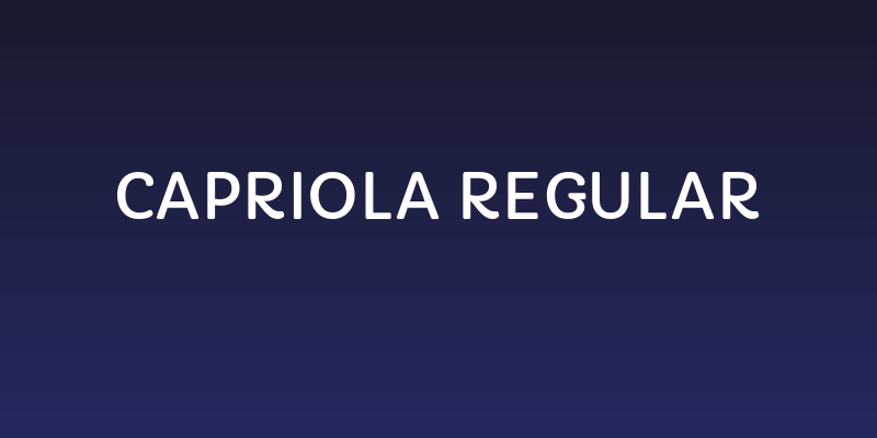 Capriola Regular Social Header