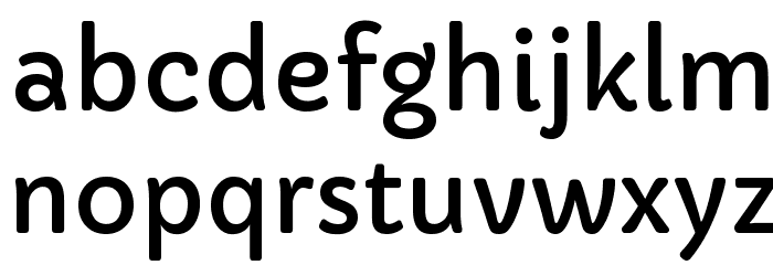 Capriola Regular Font LOWERCASE
