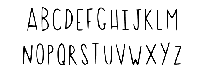 Caps Lock Regular Font LOWERCASE