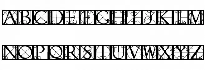 CapsRandomishBricks 字体 大写