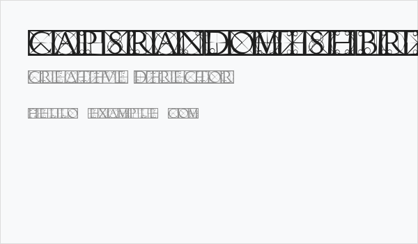 CapsRandomishBricks Business Card